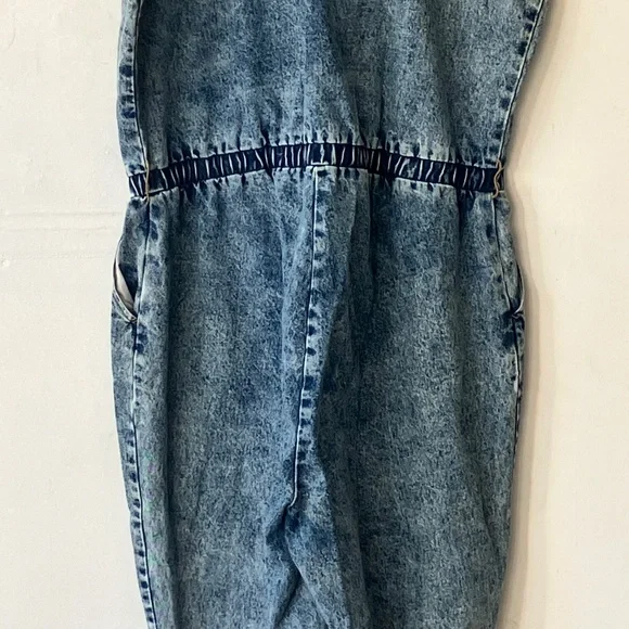 JustFab Acid Wash Jumpsuit - Picture 12 of 14